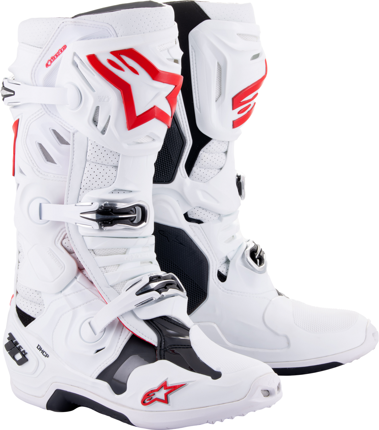 Tech 10 Supervented Boots White/Bright Red Sz 13