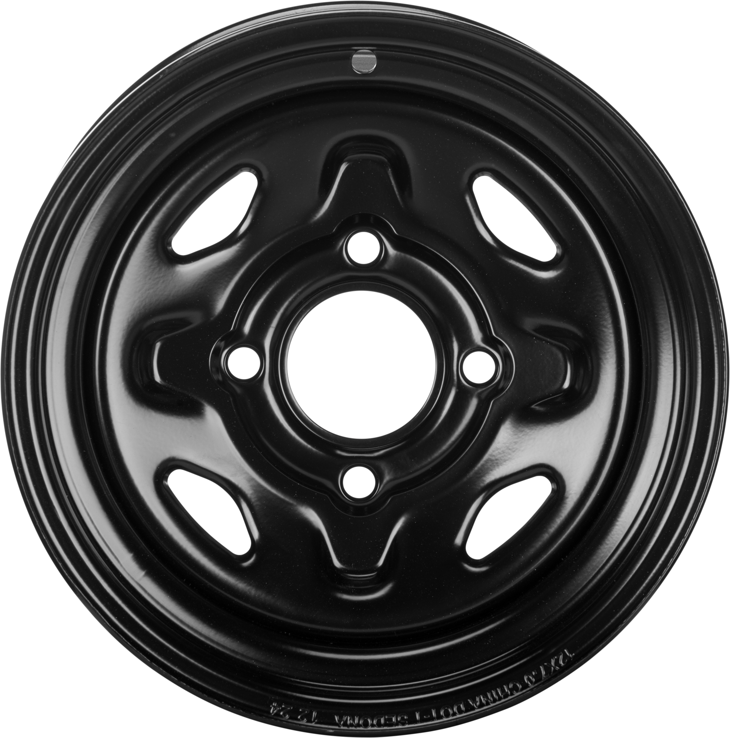 Sedona Steel 12x7 4/110 5+2 Blk Front