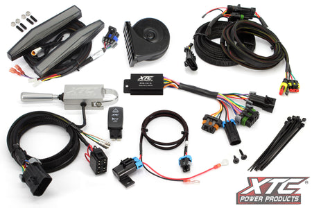 Auto Turn Signal Kit W/ Billet Lever And Front Drl Lights Can
