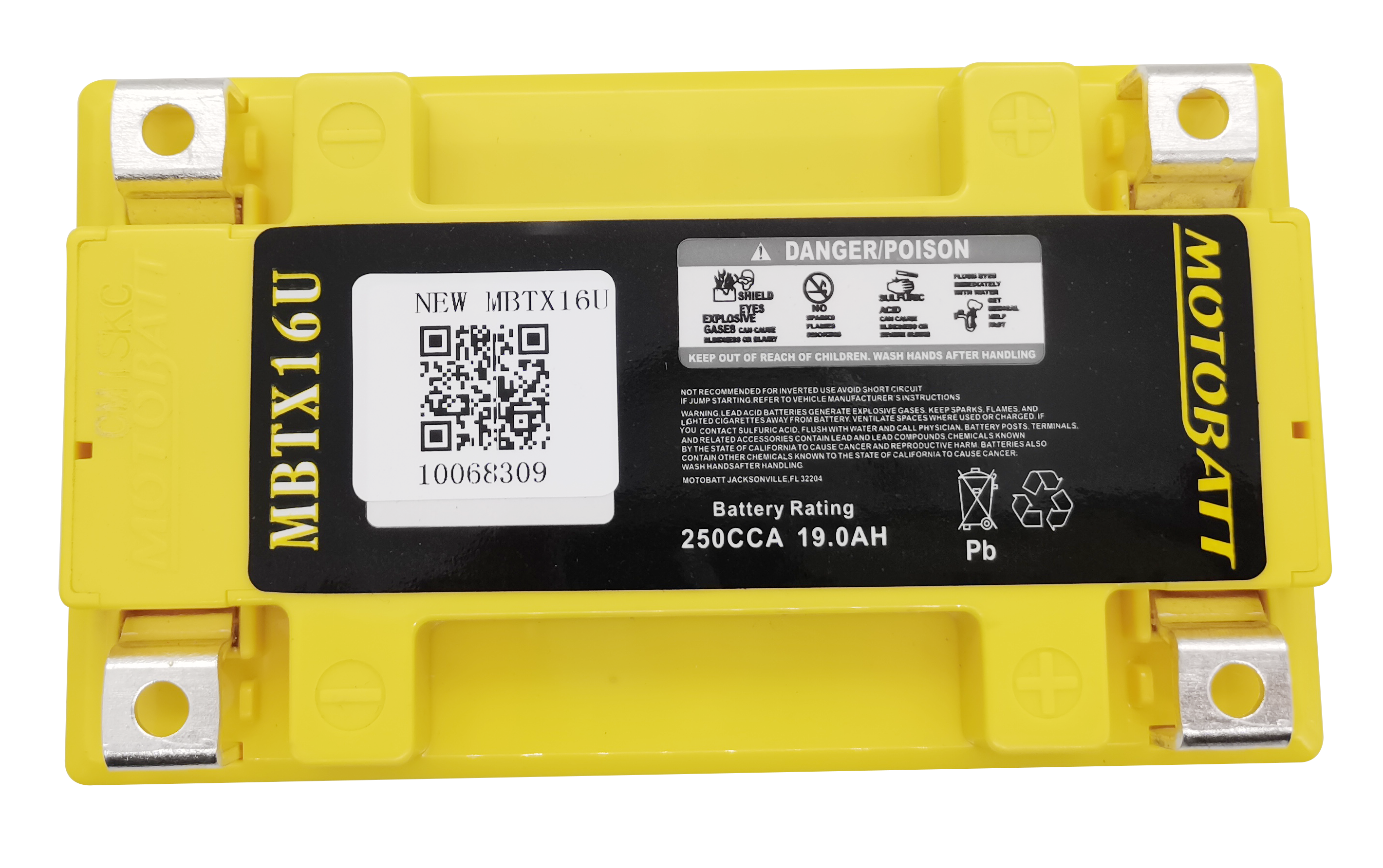 Battery Mbtx16u Sealed Factory Activated