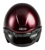 Of 2 Open Face Helmet Wine Red 2x
