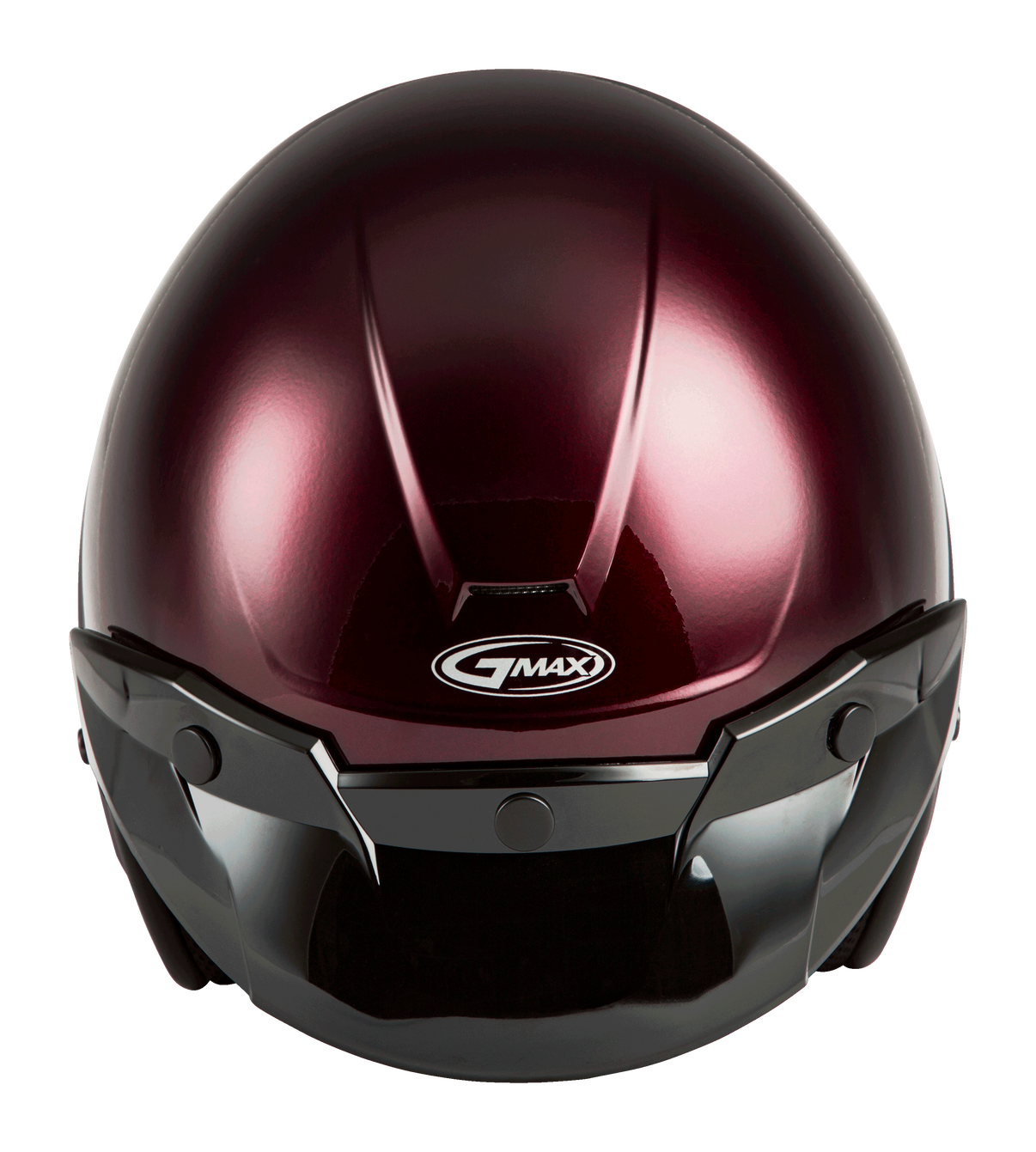 Of 2 Open Face Helmet Wine Red Sm