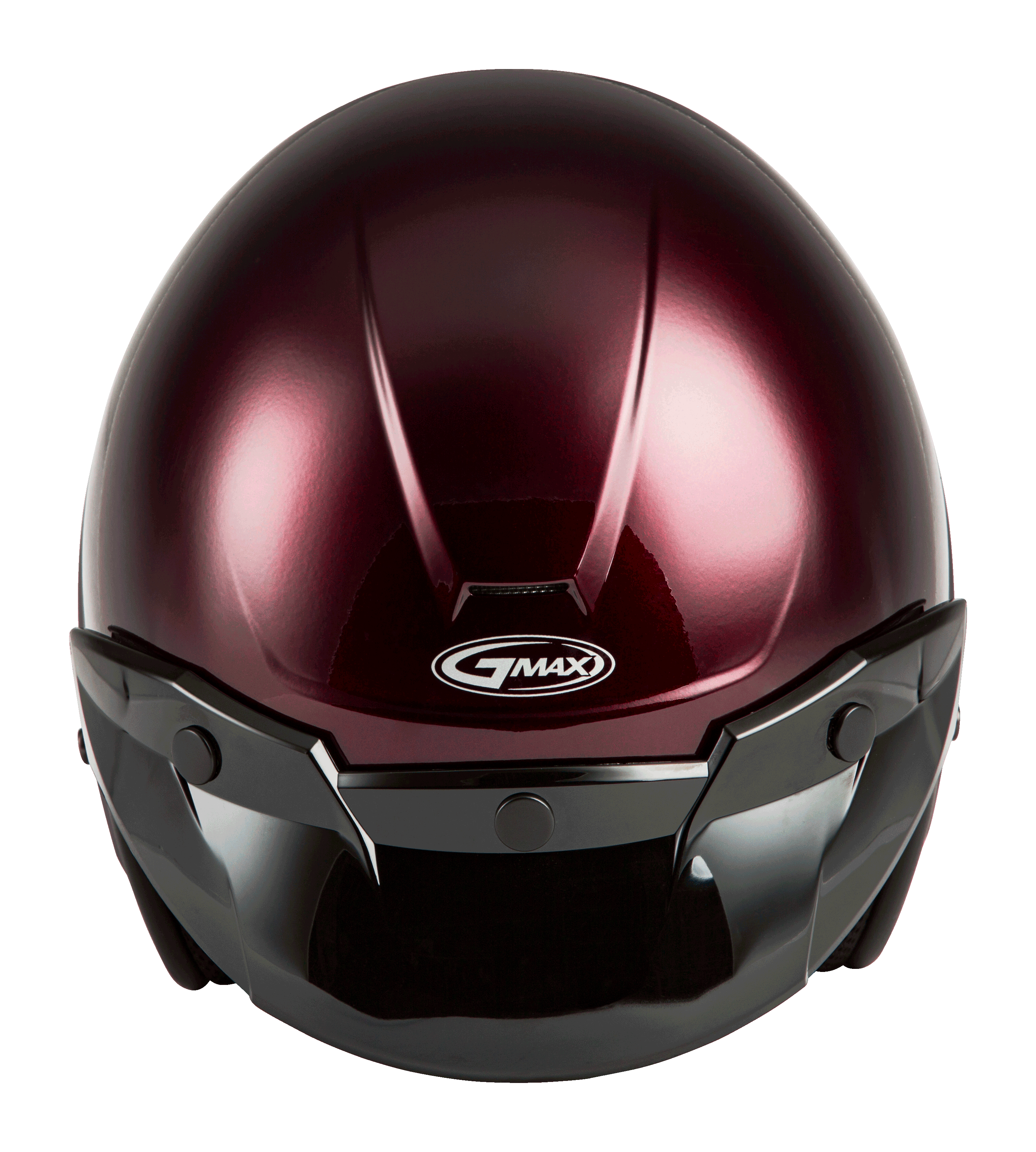 Of 2 Open Face Helmet Wine Red Sm