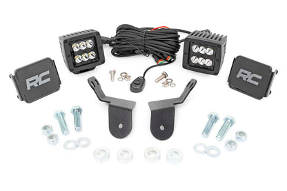 LED Light Kit | Cage Mount | 2" Black Pair | Honda Pioneer 1000  | 92009