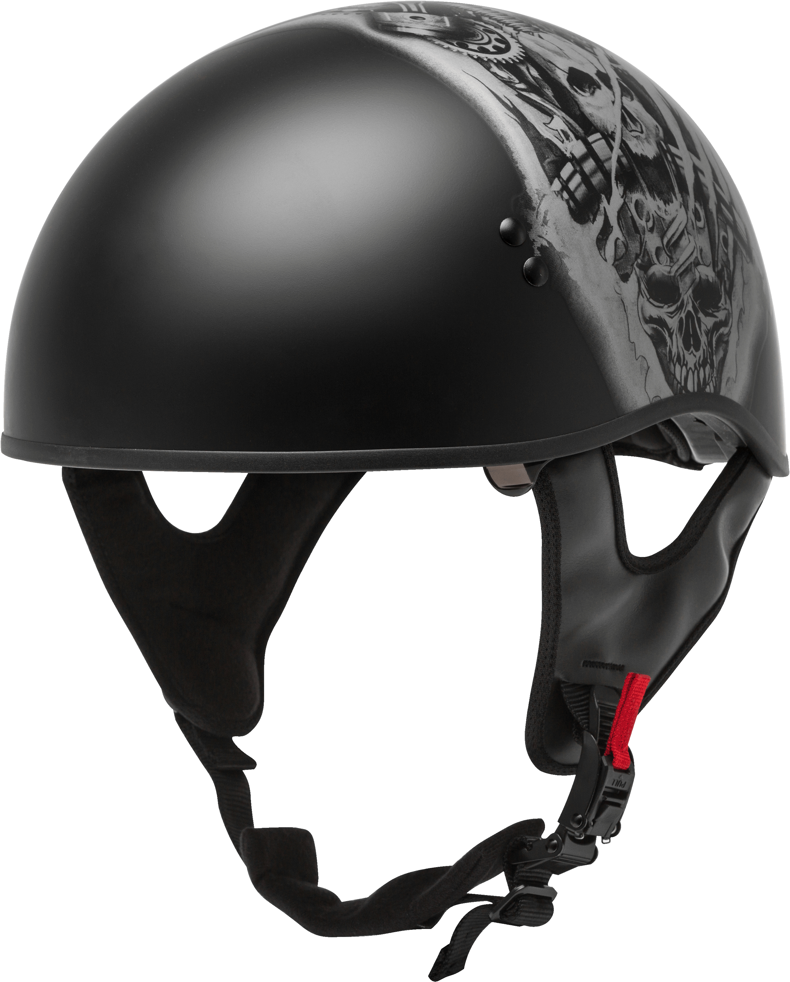 Hh 65 Half Helmet Tormentor Naked Matte Black/Silver Xs