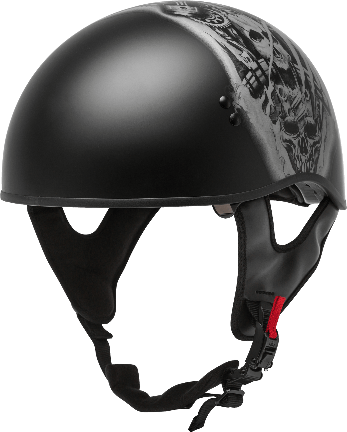 Hh 65 Half Helmet Tormentor Naked Matte Black/Silver Sm