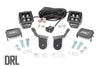 LED Light Kit | Cage Mount | 2" Black Pair | White DRL | Honda Pioneer 1000-5  | 92011