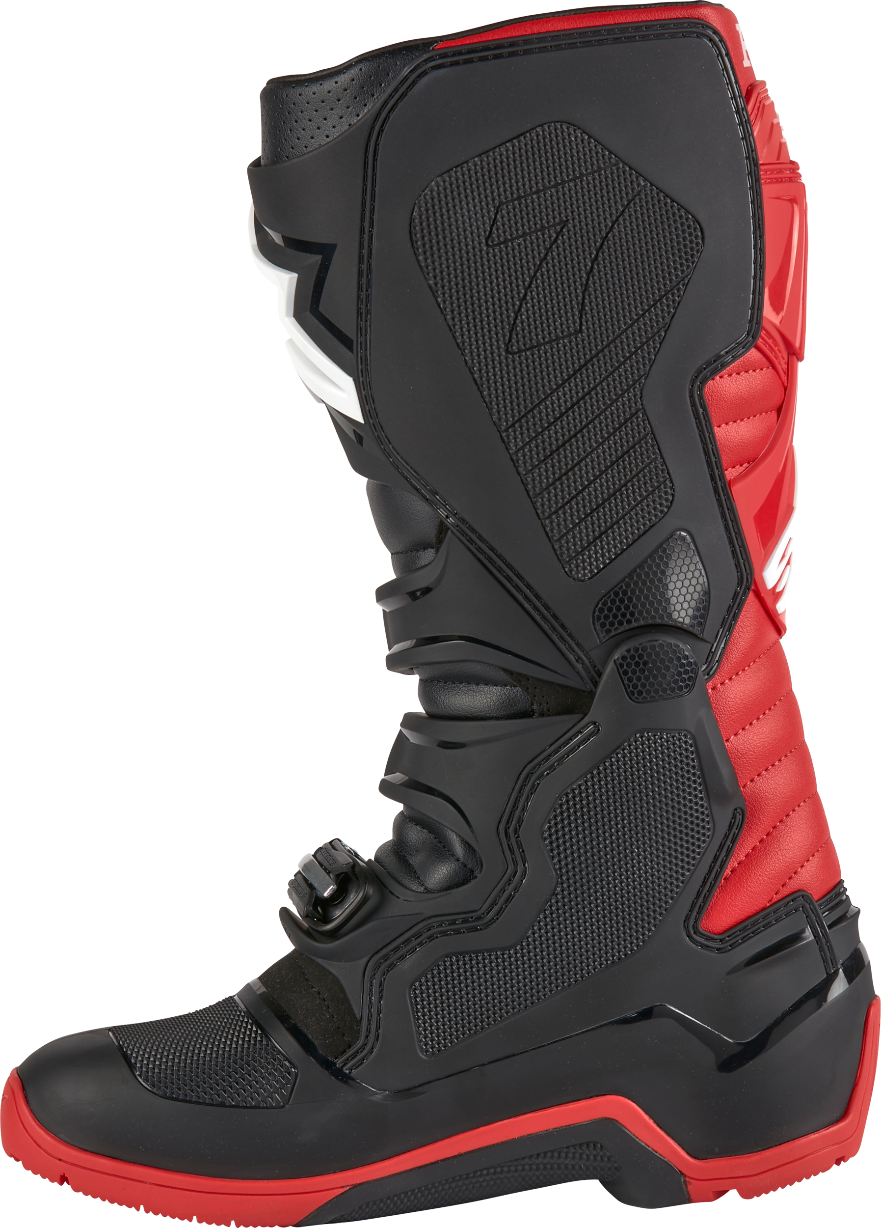 Honda Tech 7 Enduro Drystar Black/Bright Red Sz 16