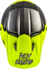 Fly Racing Kinetic Surge Youth Helmet – Grey / Hi-Vis Yellow