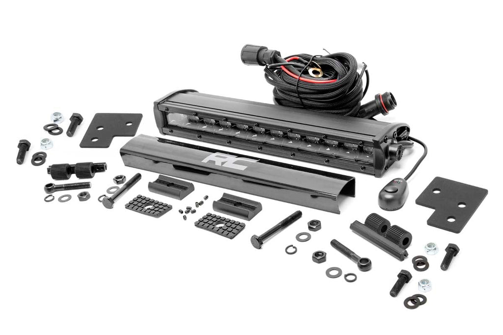 LED Light Kit | Bumper Mount | 12" Black Single Row | Polaris Ranger XP 1000  | 93014