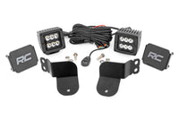 LED Light Kit | Cage Mount | 2" Black Pair | Spot | Polaris General XP 4 1000  | 93022