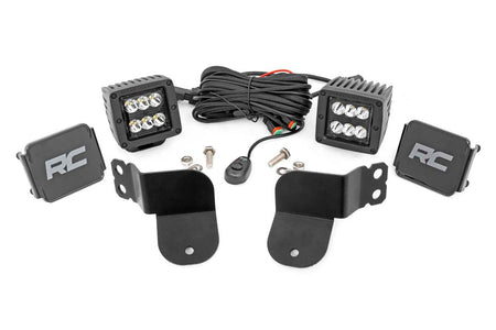 LED Light Kit | Cage Mount | 2" Black Pair | Spot | Polaris General XP 4 1000  | 93022