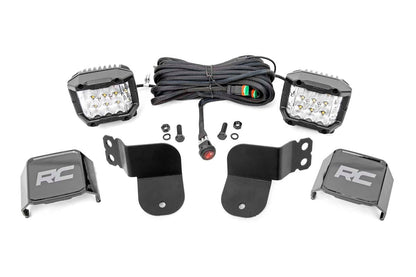 LED Light Kit | Cage Mount | 3" OSRAM | Wide Angle | Polaris General XP 4 1000  | 93023