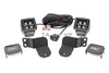 LED Light Kit | Cage Mount | 2" Black Pair | Amber DRL | Polaris General XP 4 1000  | 93024