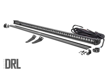 LED Light Kit | Lower Windshield | 50" Black Single Row | White DRL | Polaris General XP 4 1000  | 93035