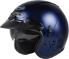 Gm 32 Open Face Helmet Blue Lg