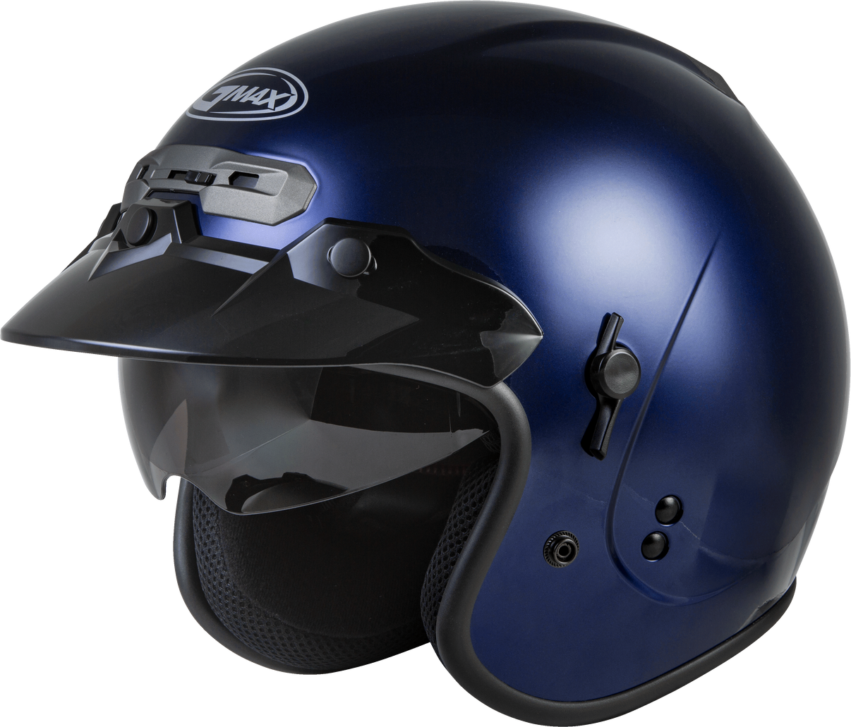 Gm 32 Open Face Helmet Blue Lg