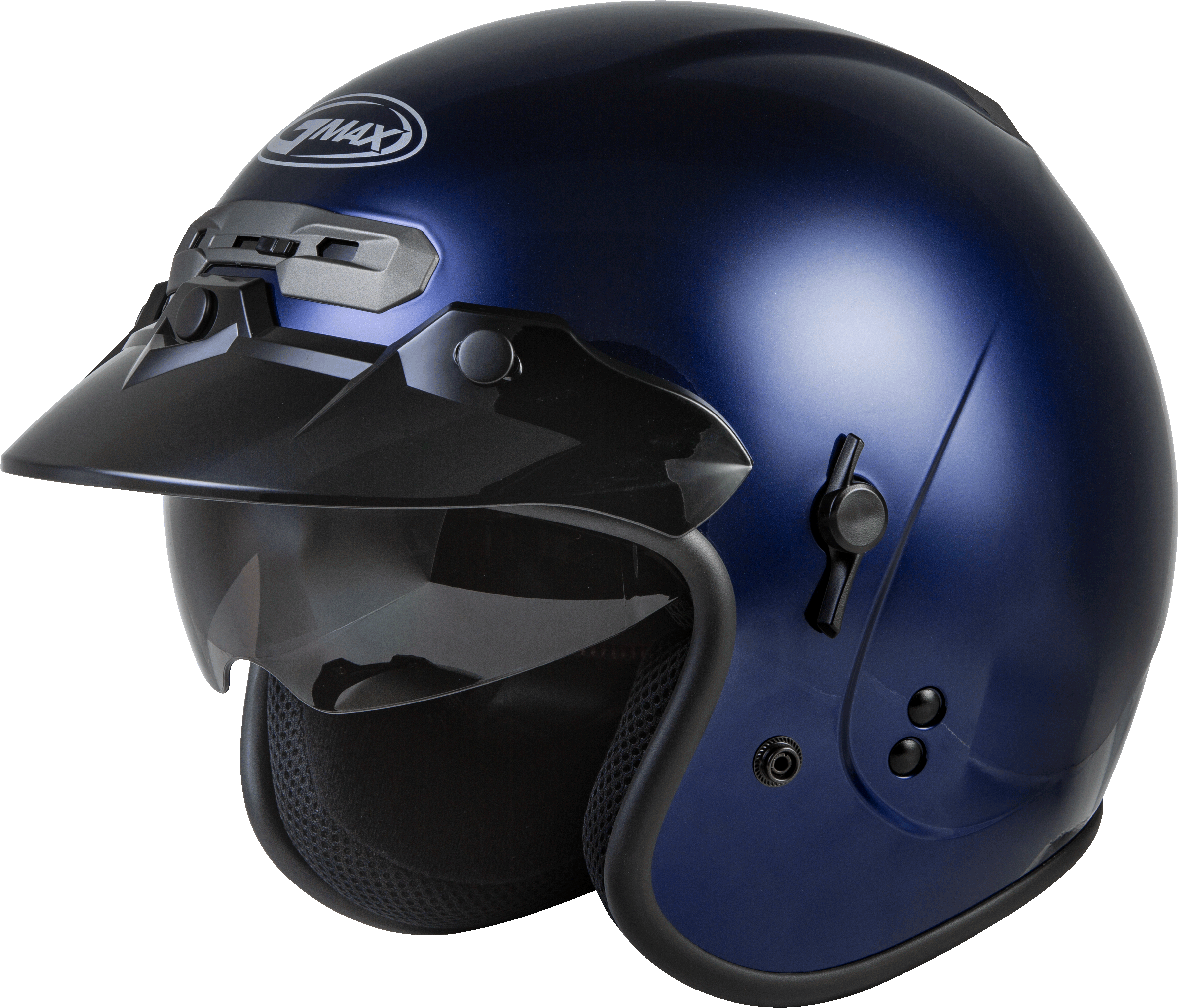 Gm 32 Open Face Helmet Blue Lg