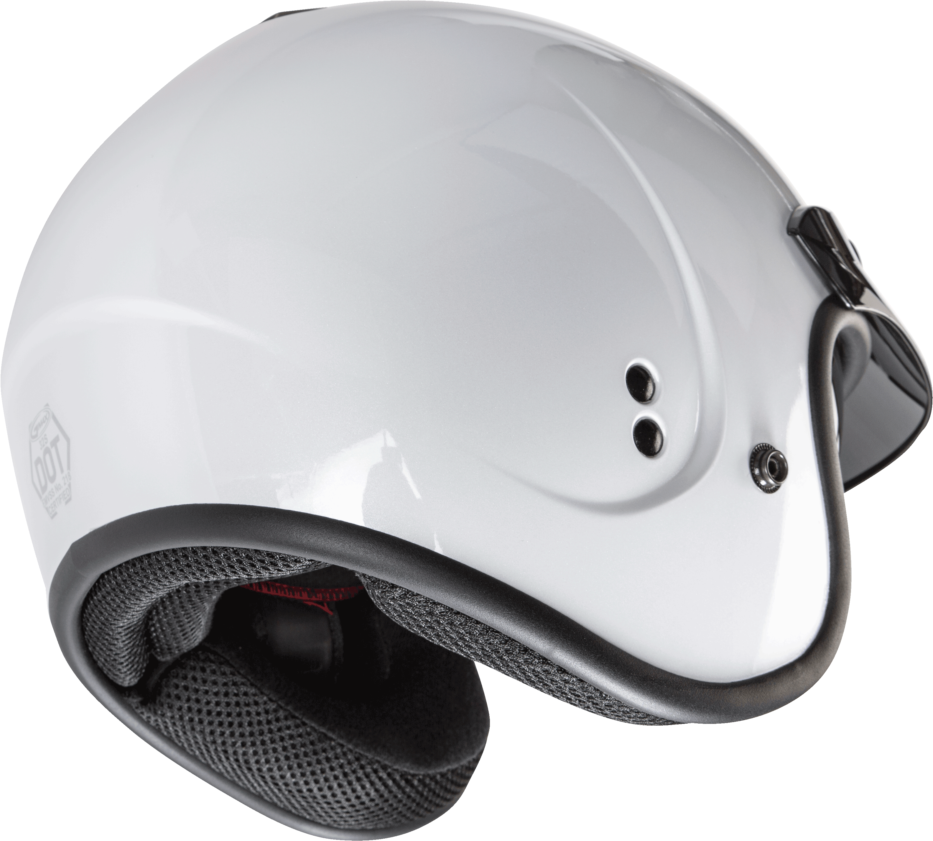 Gm 32 Open Face Helmet Pearl White 3x