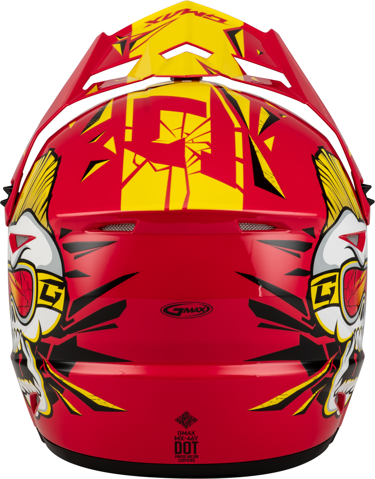 Youth Mx 46y Unstable Helmet Red/Yellow Ym