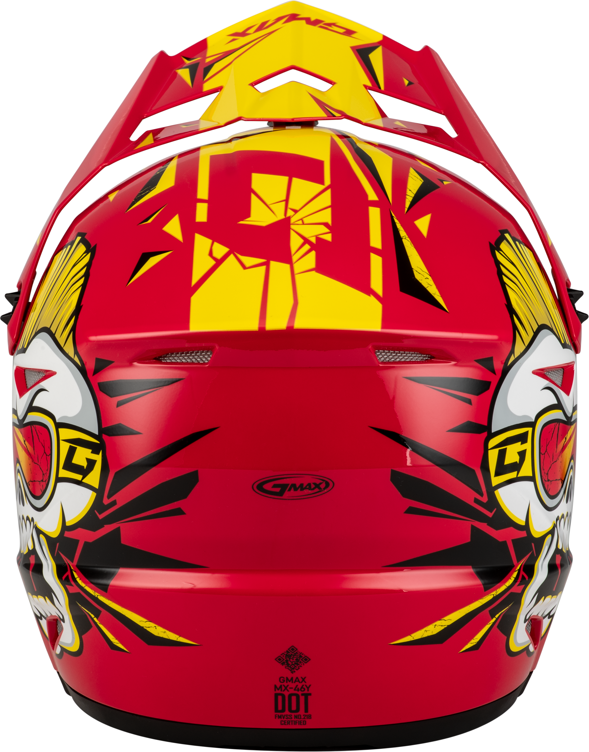 Youth Mx 46y Unstable Helmet Red/Yellow Ym