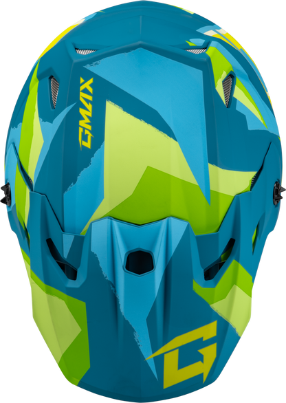 Mx 96 Splinter Helmet Matte Blue/Green Xl