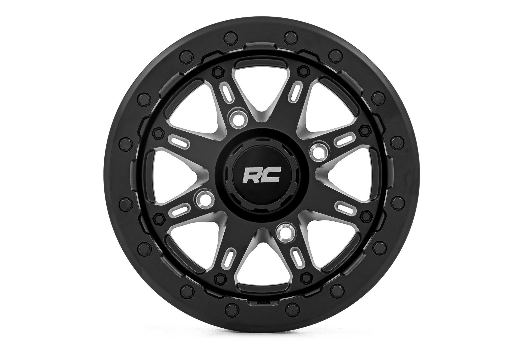 Rough Country 94 Series Wheel | UTV | Matte Black | 14x7 | 4-137 | +10mm | 94140733