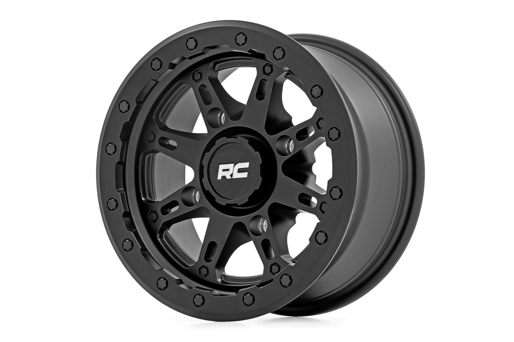Rough Country 94 Series Wheel | UTV | Matte Black | 14x7 | 4-137 | +10mm | 94140733