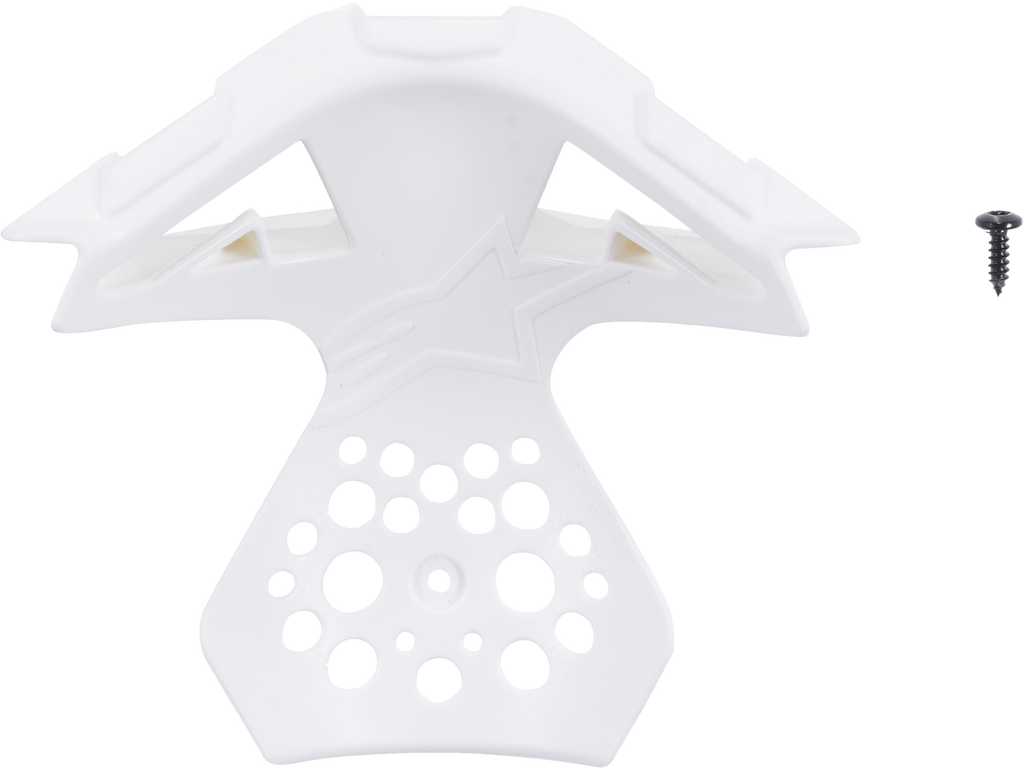 M8/M10 Helmet Chin Vent Frame Gloss White Md 2x
