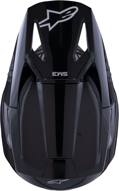 Sm3 Solid Helmet Black Glossy Xl