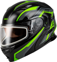 Md 01s Transistor Snow Helmet Black/Grey/Green Xs