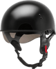 Hh 65 Half Helmet Naked Black Sm