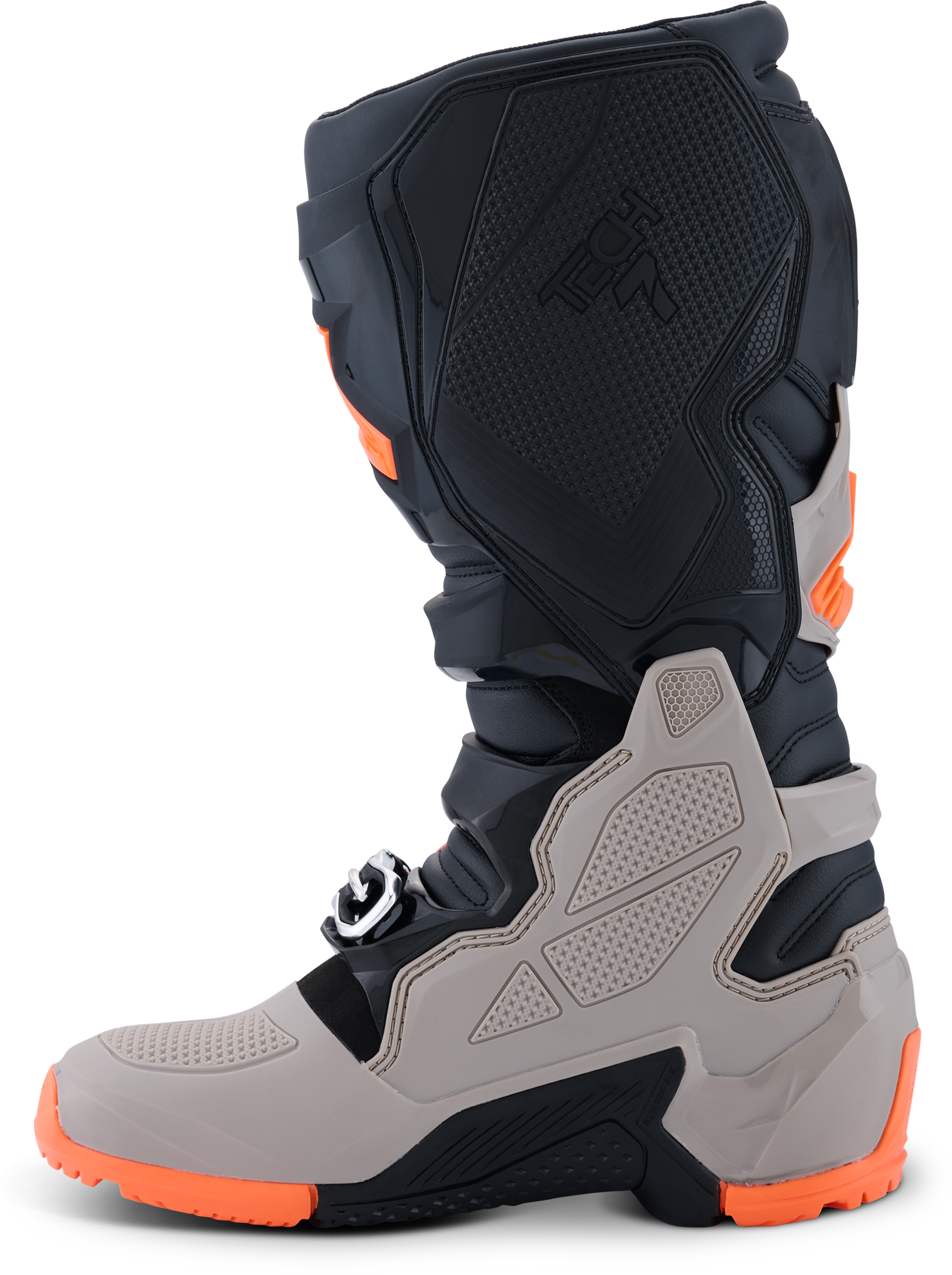 Tech 7 Enduro Blk/Warm Gry/Orange Fluo 8