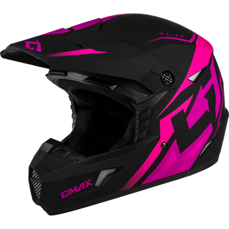 Mx 46 Compound Helmet Matte Black/Pink 2x