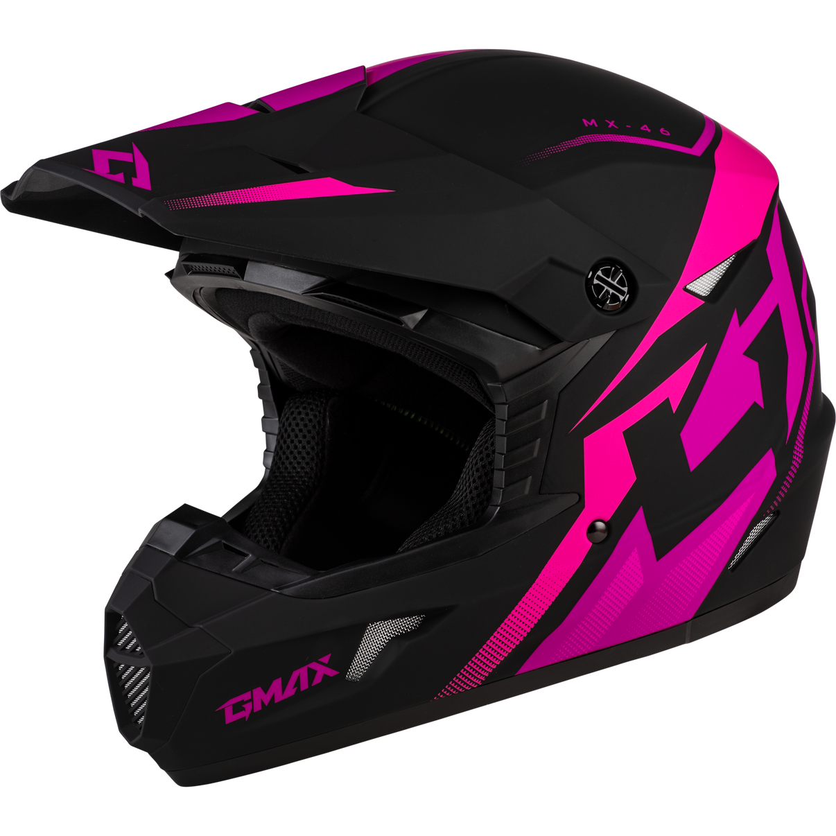 Mx 46 Compound Helmet Matte Black/Pink Xs
