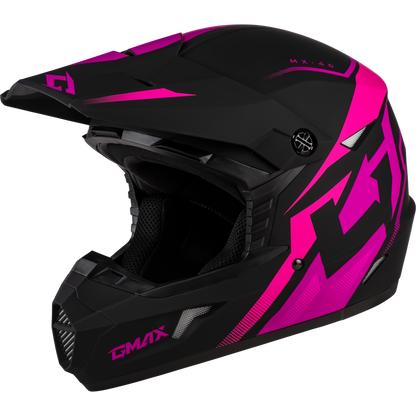 Mx 46 Compound Helmet Matte Black/Pink Xs