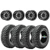 Metal FX Slayer beadlocks 15x8 mounted on Journey Rock Poison tires | 4/137 X3 Defender Talon
