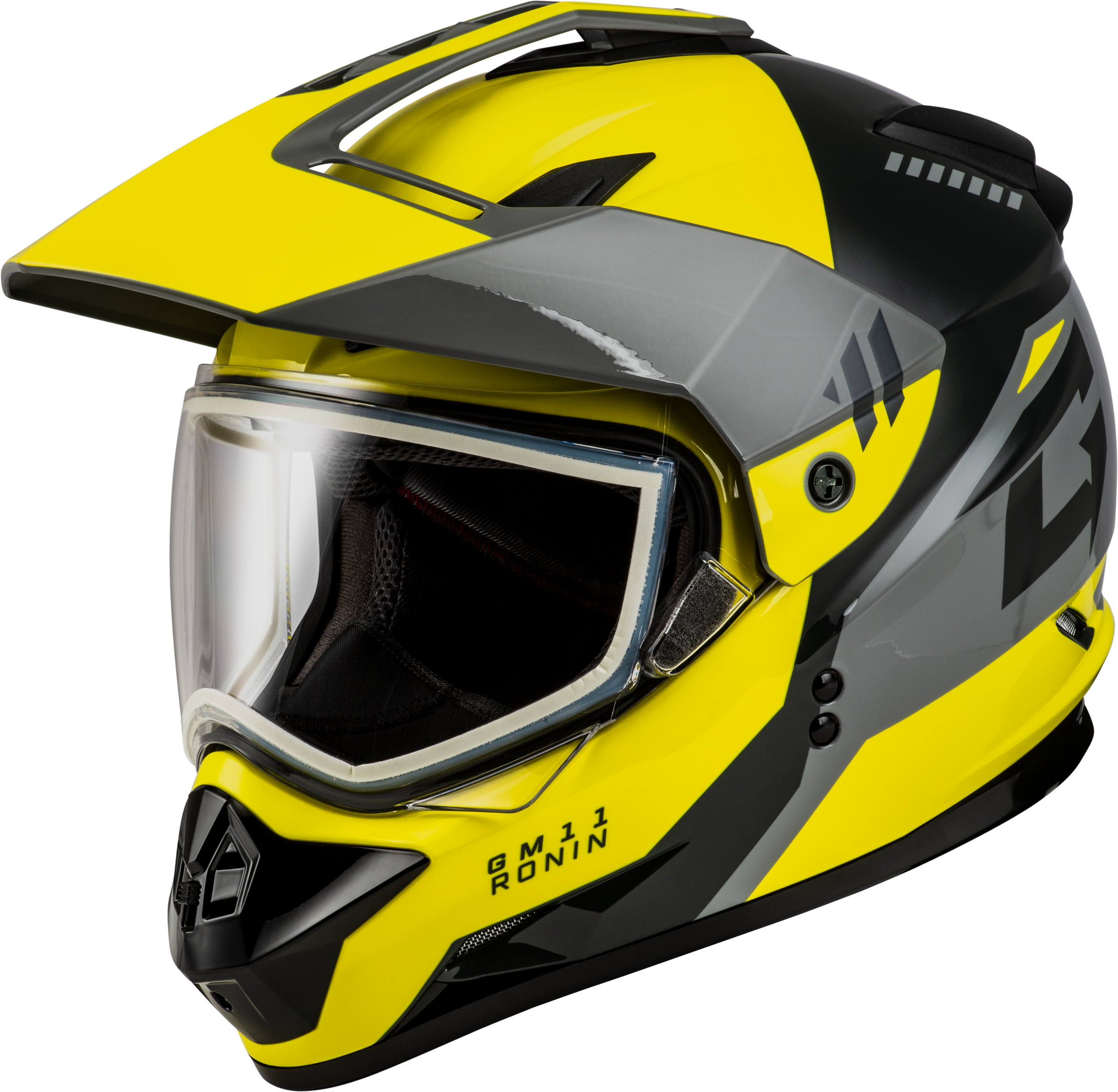Gm 11s Ronin Snow Helmet Yellow/Silver/Grey Xs