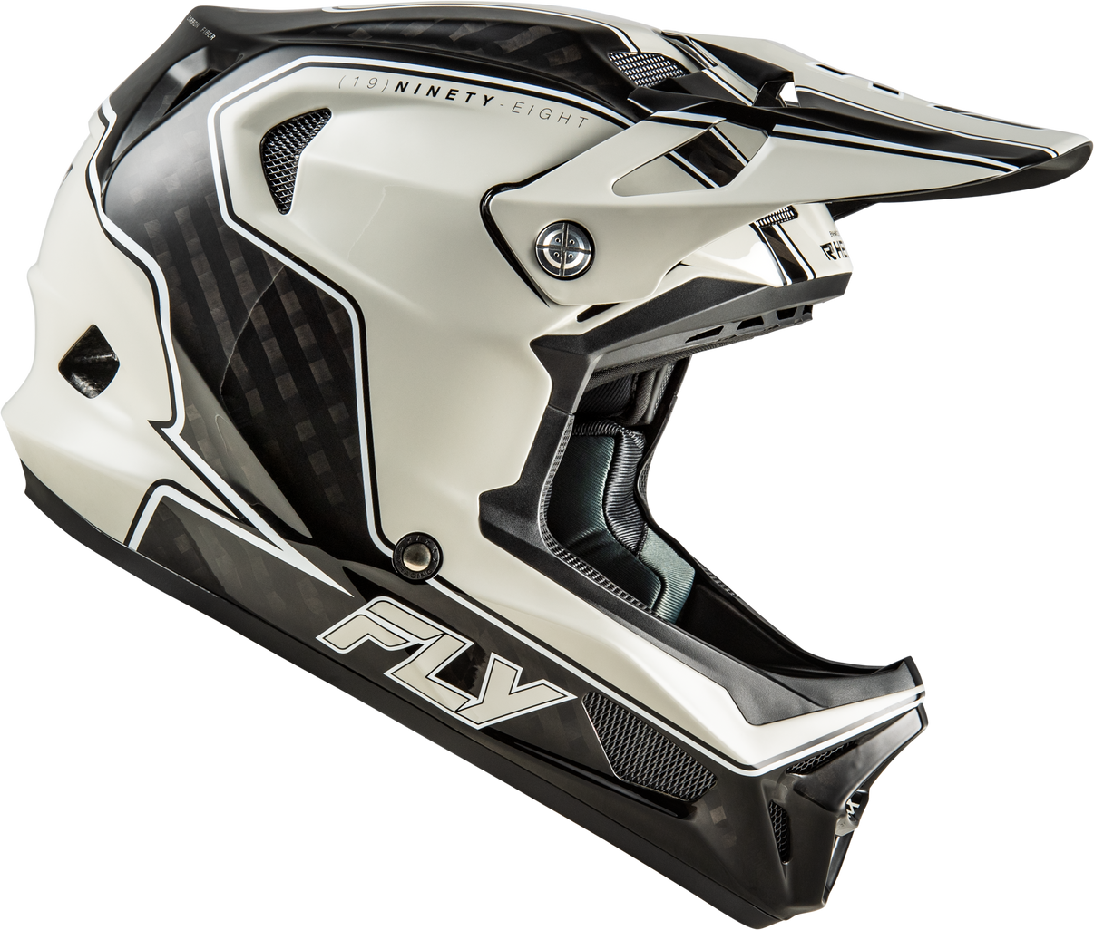 Werx R Flow Carbon Helmet Black Carbon/Grey Sm