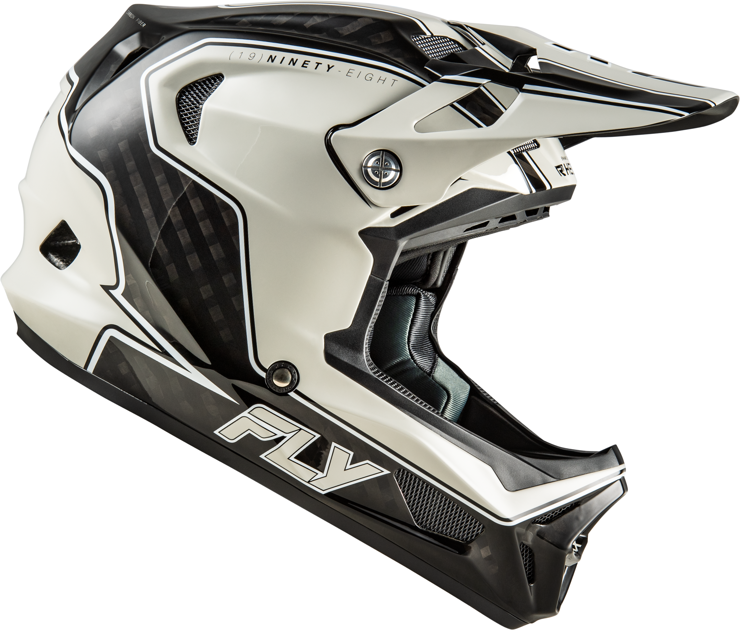 Werx R Flow Carbon Helmet Black Carbon/Grey Xl