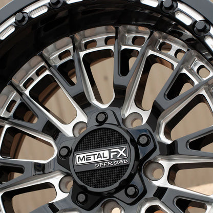Metal FX Slayer R 15x8 beadlocks mounted on Maxxis Roxxzillas | 5/4.5