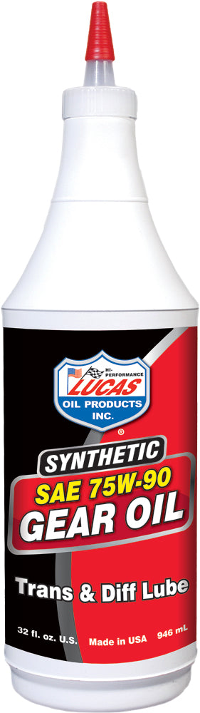 LUCAS Synthetic Gear Oil 75w 90 Qt - Part Number 10047