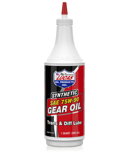 LUCAS Synthetic Gear Oil 75w 90 Qt - Part Number 10047