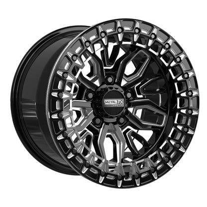 Metal FX Mayhem R beadlock 15x10 0mm Maxxis RAZR XTZ kit
