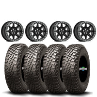 Valor Offroad V13 Beadlock Wheels on BFGoodrich KM3 Tires – 4/137 UTV Wheel & Tire Kit