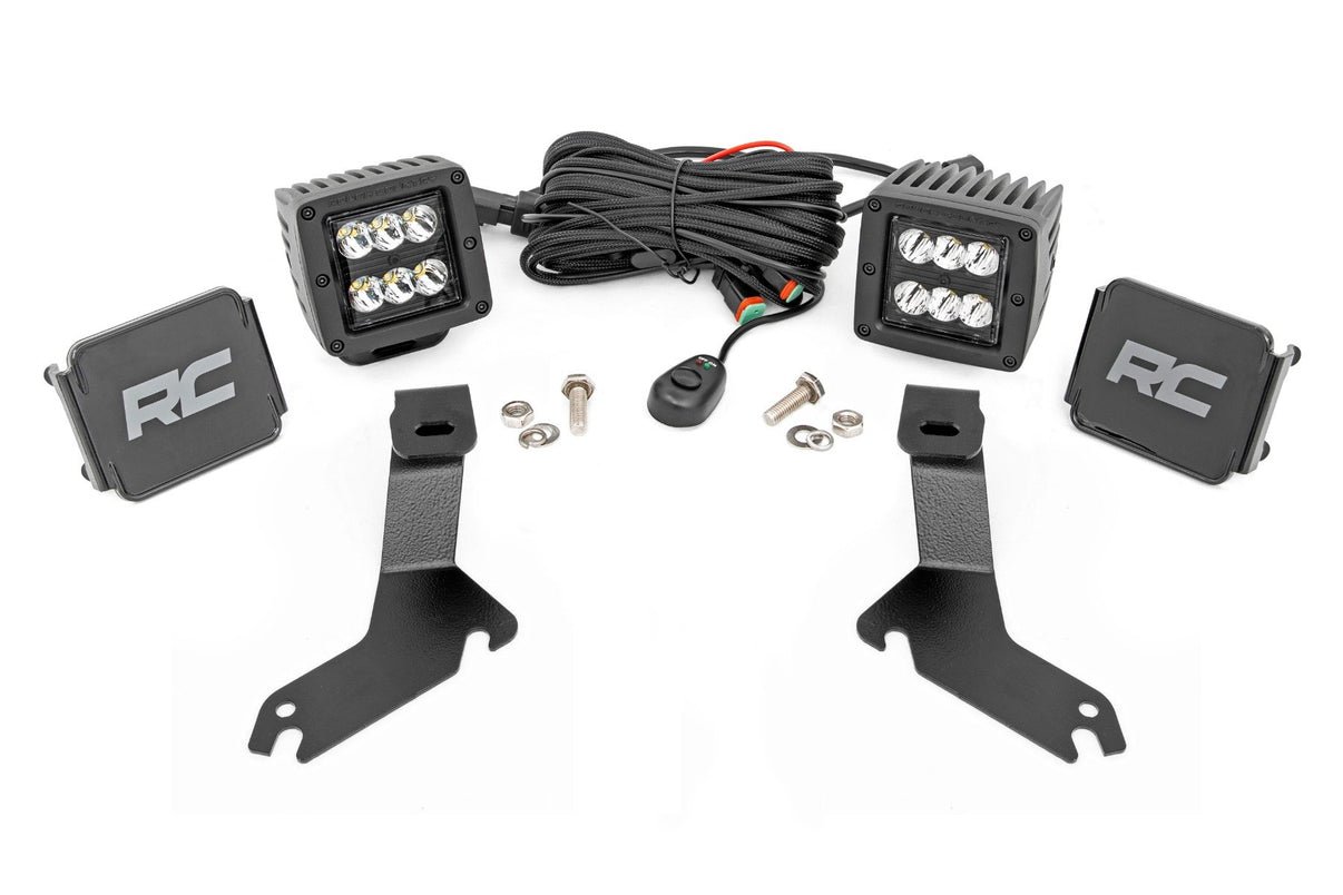 LED Light Kit | Ditch Mount | 2" Black Pair | Spot | Chevy Silverado 1500 (99-06) | 82282