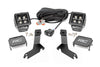 LED Light Kit | Ditch Mount | 2" Black Pair | Amber DRL | Chevy Silverado 1500 (99-06) | 82281