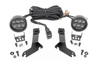 LED Light Kit | Ditch Mount | Black Series Round | 3.5 Inch | Amber DRL | Chevy 1500 (99-06) | 82286