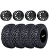 MSA M43 Fang Wheels Mounted on Kenda Klever XT Tires – UTV Kit | PlanetSXS