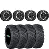 Valor Offroad V08 Satin Black Beadlocks on ITP Versa Cross